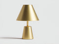Lampe de bureau 30×30×52 cm - métal doré - abat-jour conique pour chambre à coucher