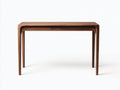 Console en bois noyer 120×40×78 cm - finition brun naturel - style contemporain pour chambre à coucher