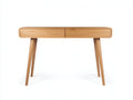 Console 110×40×76 cm - bois de chêne naturel - 2 tiroirs sans poignée pour chambre à coucher